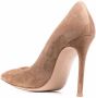 Gianvito Rossi pointed-toe suede pumps Brown - Thumbnail 3