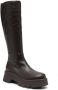 Gianvito Rossi polished-finish ridged-sole boots Brown - Thumbnail 2