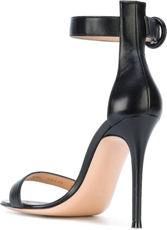 Gianvito Rossi Portofino 105mm leather sandals Black