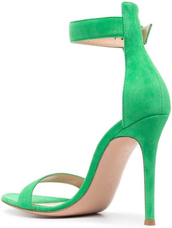 Gianvito Rossi Portofino 105mm suede sandals Green