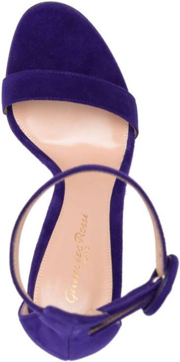 Gianvito Rossi Portofino 105mm suede sandals Purple