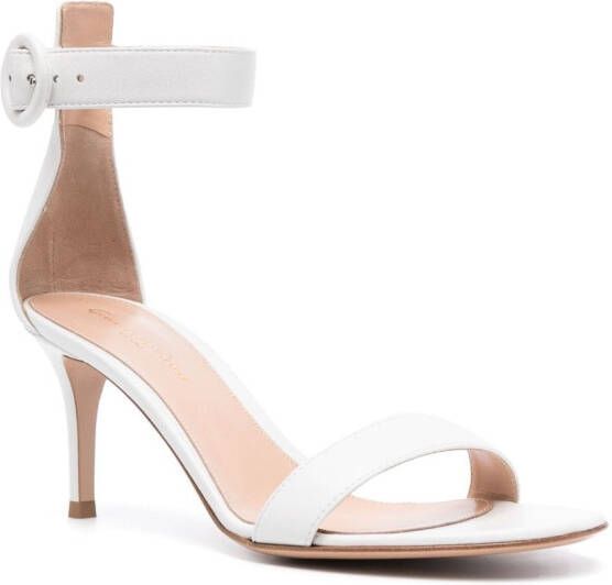 Gianvito Rossi Portofino 70mm leather sandals White