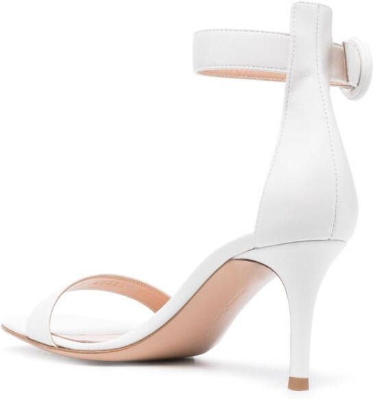 Gianvito Rossi Portofino 70mm leather sandals White