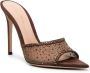 Gianvito Rossi Rania 105mm crystal-embellished sandals Brown - Thumbnail 2