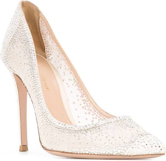 Gianvito Rossi Rania embellished pumps White