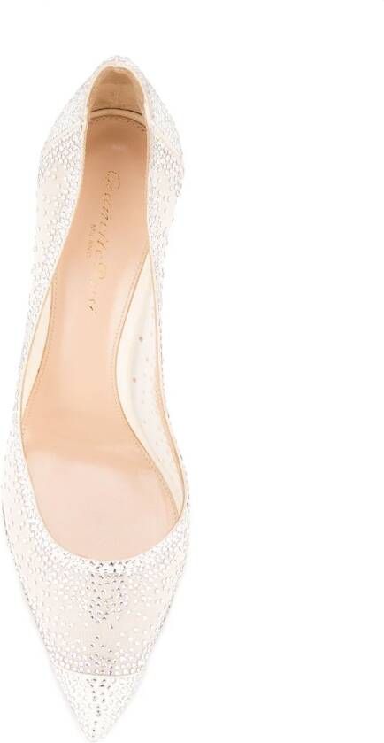 Gianvito Rossi Rania embellished pumps White