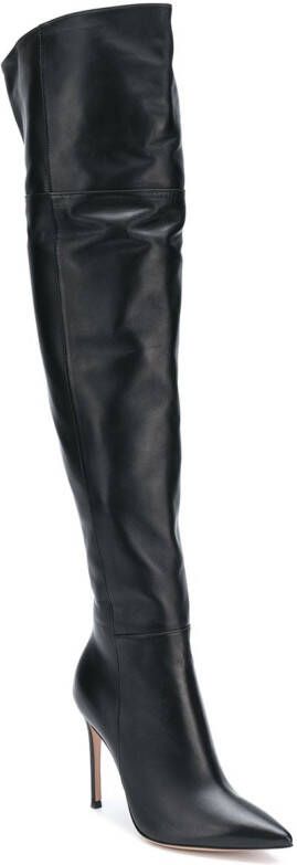 Gianvito Rossi Bea Cuissard leather thigh-high boots Black