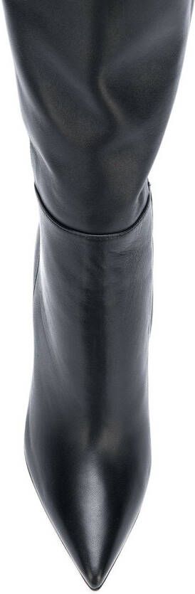 Gianvito Rossi Bea Cuissard leather thigh-high boots Black