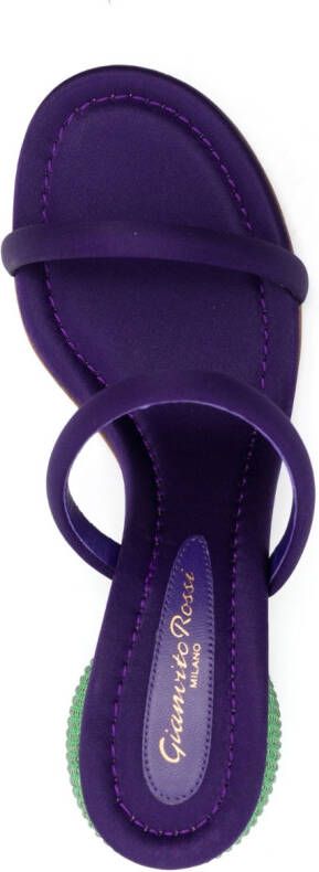 Gianvito Rossi rhinestone-embellished 75mm sandals Purple
