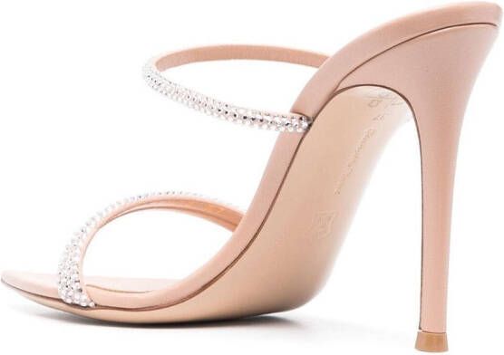 Gianvito Rossi Cannes 105mm suede sandals Neutrals