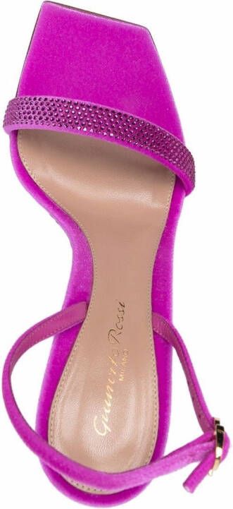 Gianvito Rossi rhinestone leather sandals Pink