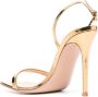 Gianvito Rossi Ribbon 105mm stiletto sandals Gold - Thumbnail 3