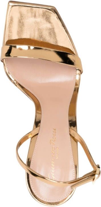 Gianvito Rossi Ribbon 105mm stiletto sandals Gold