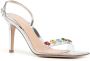 Gianvito Rossi Ribbon 90mm crystal-embellished sandals Silver - Thumbnail 2