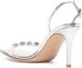 Gianvito Rossi Ribbon 90mm crystal-embellished sandals Silver - Thumbnail 3