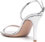 Gianvito Rossi Ribbon 95mm leather sandals Silver - Thumbnail 3