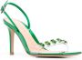Gianvito Rossi Ribbon Candy gemstone-embellished 90mm sandals Green - Thumbnail 2