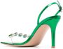 Gianvito Rossi Ribbon Candy gemstone-embellished 90mm sandals Green - Thumbnail 3