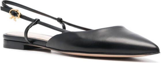 Gianvito Rossi Ascent 05 slingback ballerina shoes Black