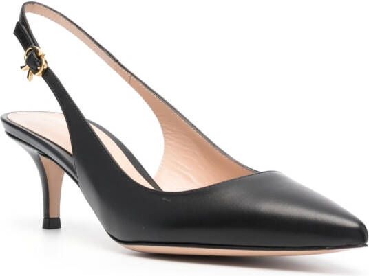 Gianvito Rossi Ribbon 55mm slingback pumps Black