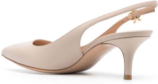 Gianvito Rossi Ribbon Sling 55mm pumps Neutrals