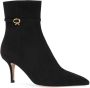 Gianvito Rossi Ribbon Ville 70mm suede boots Black - Thumbnail 2