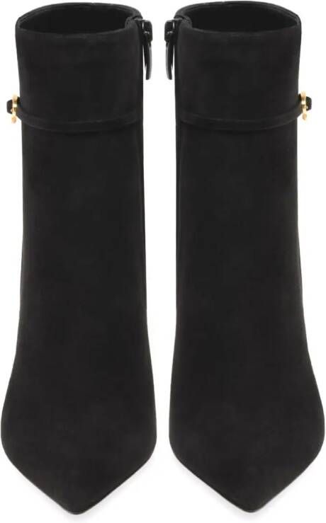 Gianvito Rossi Ribbon Ville 70mm suede boots Black