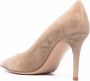 Gianvito Rossi Ricca 100mm suede pumps Neutrals - Thumbnail 3