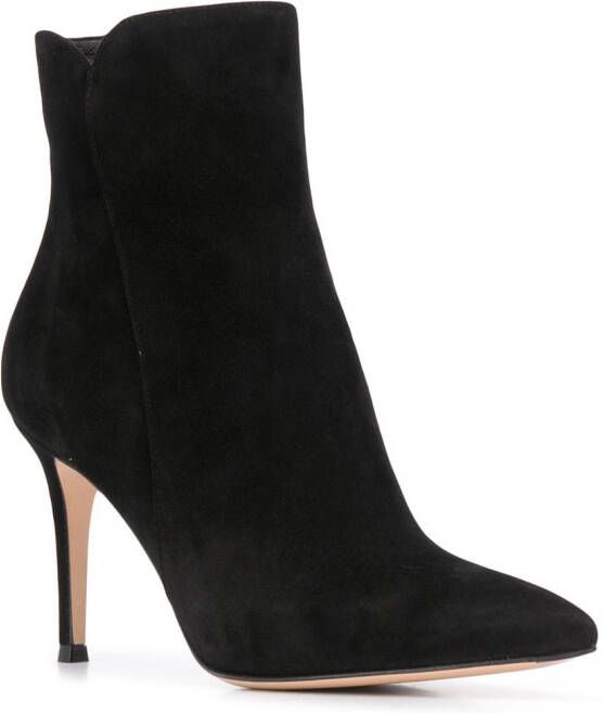 Gianvito Rossi Levy 85mm suede ankle boots Black