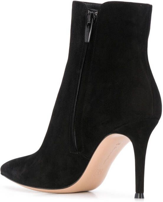 Gianvito Rossi Levy 85mm suede ankle boots Black