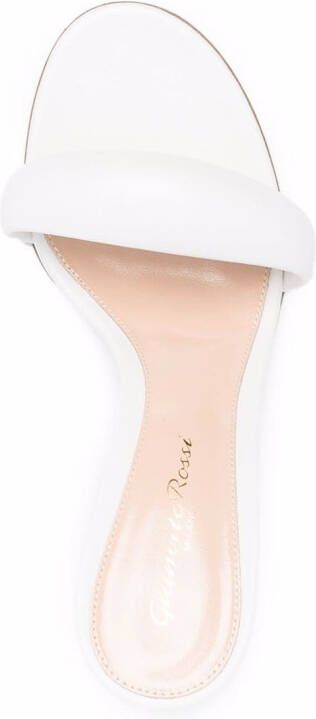 Gianvito Rossi Bijoux 85mm padded mules White