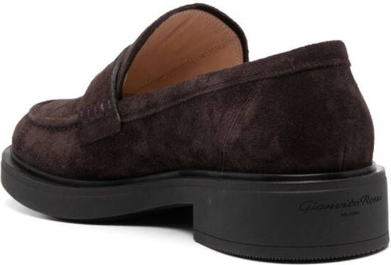 Gianvito Rossi Harris suede loafers Brown