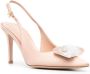 Gianvito Rossi satin crystal scarpins Neutrals - Thumbnail 2