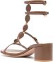 Gianvito Rossi Shanti 55mm leather sandals Brown - Thumbnail 3