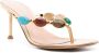 Gianvito Rossi Shanti Thong 70mm leather sandals Gold - Thumbnail 2