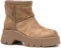 Gianvito Rossi shearling-lined suede boots Brown - Thumbnail 2