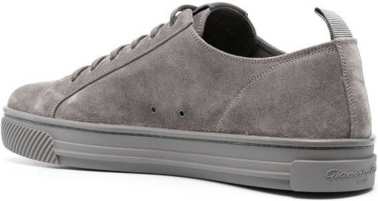 Gianvito Rossi side logo-patch low-top sneakers Grey