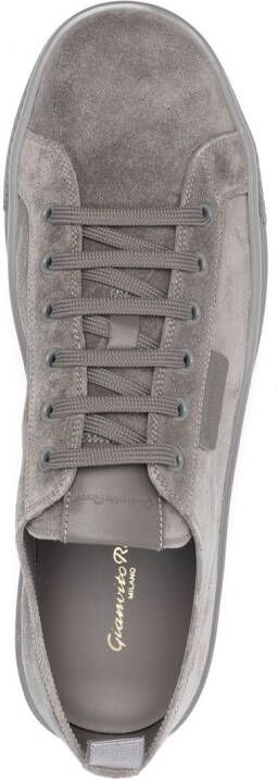 Gianvito Rossi side logo-patch low-top sneakers Grey