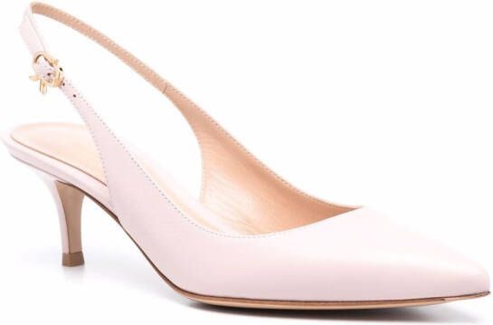 Gianvito Rossi slingback pointed-toe pumps Pink