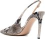 Gianvito Rossi snakeskin-effect square-toe pumps Neutrals - Thumbnail 3