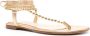 Gianvito Rossi Soleil bead-embellished leather sandals Gold - Thumbnail 2