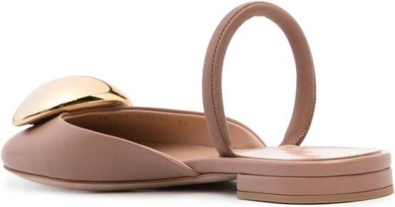 Gianvito Rossi Sphera slingback ballerina shoes Pink