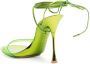 Gianvito Rossi Spice 95mm transparent-strap sandals Green - Thumbnail 3