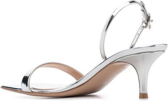 Gianvito Rossi Ribbon Kitten 55mm sandals Silver