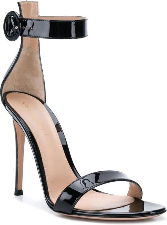 Gianvito Rossi stiletto heeled sandals Black