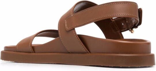 Gianvito Rossi Bilbao leather sandals Brown