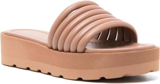 Gianvito Rossi strappy slip-on platform sandals Pink