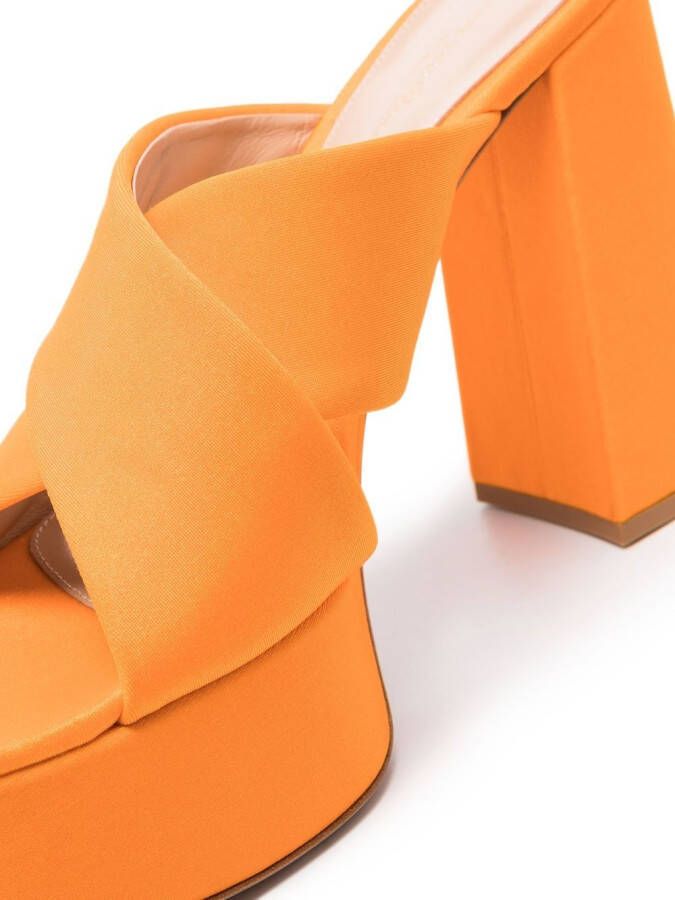 Gianvito Rossi Sue 130mm platform sandals Orange