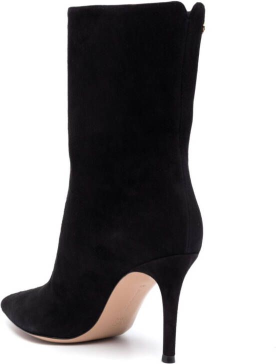 Gianvito Rossi suede ankle boots Black