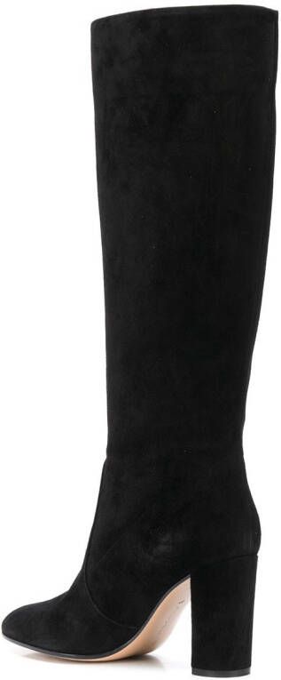 Gianvito Rossi Glen 85mm suede knee-high boots Black